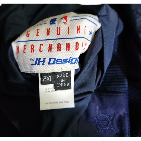 JH Design Reversible Jacket MLB New York Yankees Navy/Gray Polyester Mens 2XL - Picture 10 of 10